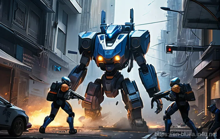블루아카이브 클랜 배틀 준비법 - **Chesed Battle: Urban Melee**
    "An anime-style illustration of an intense urban battle. Four dis...